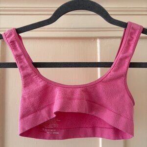 Anthropologie Hot Pink Bralette/Crop Top Stretchy XS-S